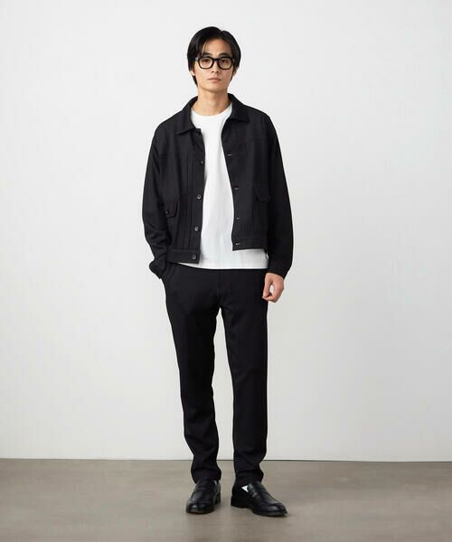 COMME CA ISM / コムサイズム ブルゾン | ガムストレッチ デニムライクジャージー Gジャンタイプブルゾン | 詳細2