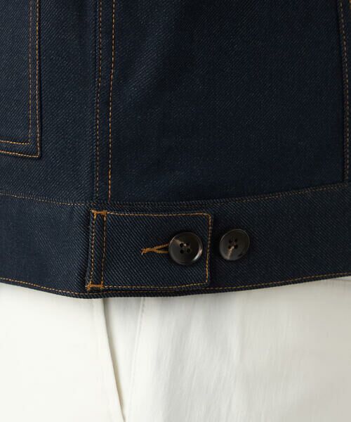 COMME CA ISM / コムサイズム ブルゾン | ガムストレッチ デニムライクジャージー Gジャンタイプブルゾン | 詳細18