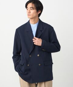 COMME CA ISM / コムサイズム その他アウター | 【セットアップ対応】ウールライクストレッチツイル ダブルブレザージャケット