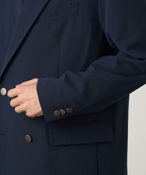 COMME CA ISM / コムサイズム その他アウター | 【セットアップ対応】ウールライクストレッチツイル ダブルブレザージャケット | 詳細11