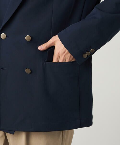 COMME CA ISM / コムサイズム その他アウター | 【セットアップ対応】ウールライクストレッチツイル ダブルブレザージャケット | 詳細12