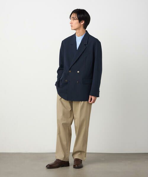 COMME CA ISM / コムサイズム その他アウター | 【セットアップ対応】ウールライクストレッチツイル ダブルブレザージャケット | 詳細2