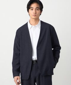 COMME CA ISM / コムサイズム セットアップ | 【セットアップ対応】デニムライクストレッチ ノーカラージャケット