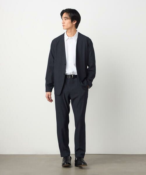 COMME CA ISM / コムサイズム セットアップ | 【セットアップ対応】デニムライクストレッチ ノーカラージャケット | 詳細7