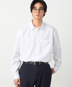 COMME CA ISM / コムサイズム シャツ・ブラウス | ウールライクストレッチツイル ショートポイントカラーシャツ