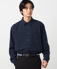 COMME CA ISM / コムサイズム シャツ・ブラウス | ウールライクストレッチツイル ショートポイントカラーシャツ