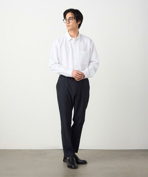 COMME CA ISM / コムサイズム シャツ・ブラウス | ウールライクストレッチツイル ショートポイントカラーシャツ | 詳細2