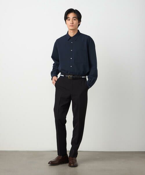 COMME CA ISM / コムサイズム シャツ・ブラウス | ウールライクストレッチツイル ショートポイントカラーシャツ | 詳細6