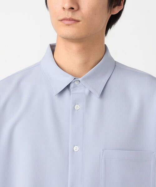 COMME CA ISM / コムサイズム シャツ・ブラウス | ウールライクストレッチツイル ショートポイントカラーシャツ | 詳細15