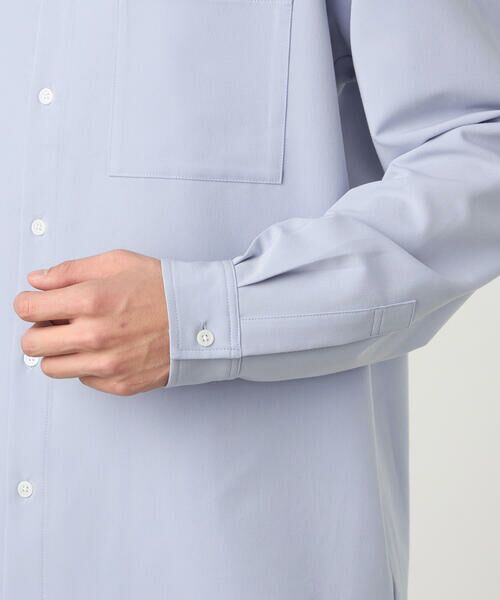 COMME CA ISM / コムサイズム シャツ・ブラウス | ウールライクストレッチツイル ショートポイントカラーシャツ | 詳細17