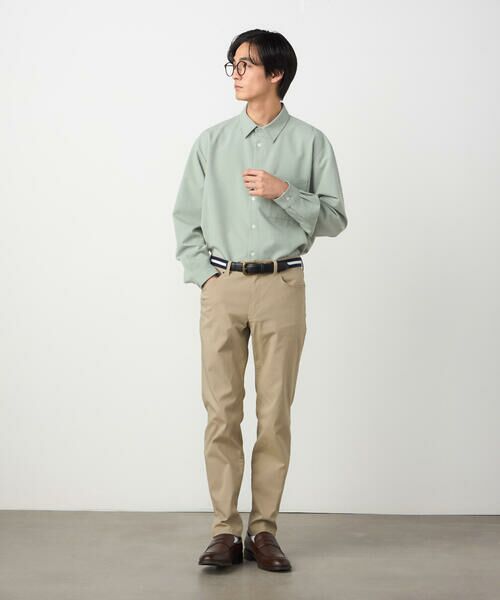COMME CA ISM / コムサイズム シャツ・ブラウス | ウールライクストレッチツイル ショートポイントカラーシャツ | 詳細21
