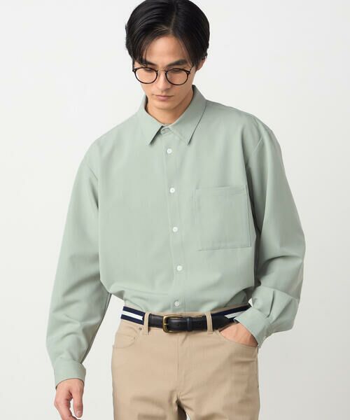 COMME CA ISM / コムサイズム シャツ・ブラウス | ウールライクストレッチツイル ショートポイントカラーシャツ | 詳細23