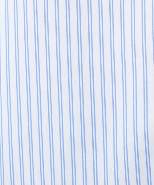 COMME CA ISM / コムサイズム シャツ・ブラウス | 綿 ナイロン ストレッチ ストライプ バンドカラーシャツ | 詳細10