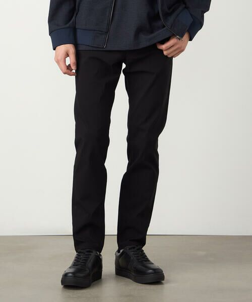 COMME CA ISM / コムサイズム その他パンツ | 【スマートベーシックパンツ】ハイテンションツイル スキニーパンツ(ブラック)