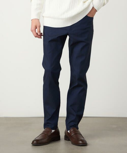 COMME CA ISM / コムサイズム その他パンツ | 【スマートベーシックパンツ】ハイテンションツイル スキニーパンツ(ネイビー)