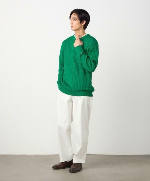 COMME CA ISM / コムサイズム その他パンツ | 【スマートベーシックパンツ】ハイテンションツイル ワイドテーパードパンツ | 詳細3