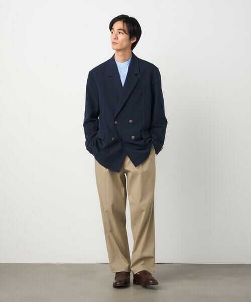 COMME CA ISM / コムサイズム その他パンツ | 【スマートベーシックパンツ】ハイテンションツイル ワイドテーパードパンツ | 詳細15