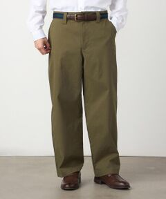 COMME CA ISM / コムサイズム その他パンツ | コットンストレッチツイル ノータックワイドテーパードパンツ