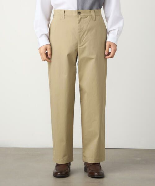 COMME CA ISM / コムサイズム その他パンツ | コットンストレッチツイル ノータックワイドテーパードパンツ | 詳細5