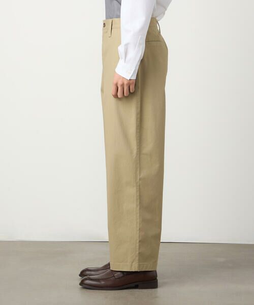 COMME CA ISM / コムサイズム その他パンツ | コットンストレッチツイル ノータックワイドテーパードパンツ | 詳細6