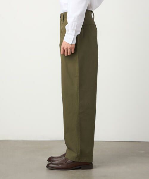 COMME CA ISM / コムサイズム その他パンツ | コットンストレッチツイル ノータックワイドテーパードパンツ | 詳細21