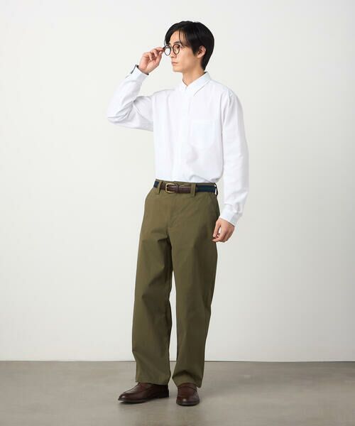 COMME CA ISM / コムサイズム その他パンツ | コットンストレッチツイル ノータックワイドテーパードパンツ | 詳細14