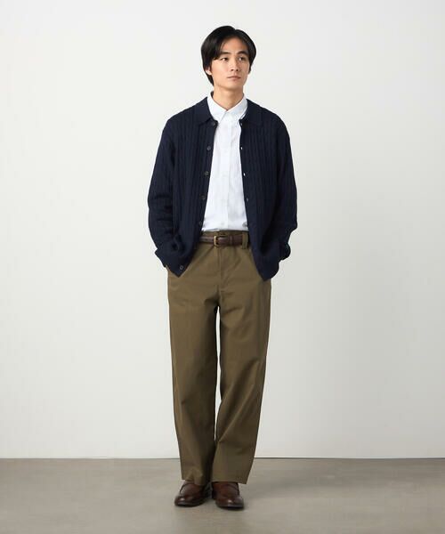 COMME CA ISM / コムサイズム その他パンツ | コットンストレッチツイル ノータックワイドテーパードパンツ | 詳細15