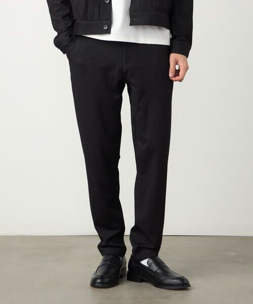 COMME CA ISM / コムサイズム その他パンツ | ガムストレッチ デニムライクジャージー クライミングパンツ(ブラック)