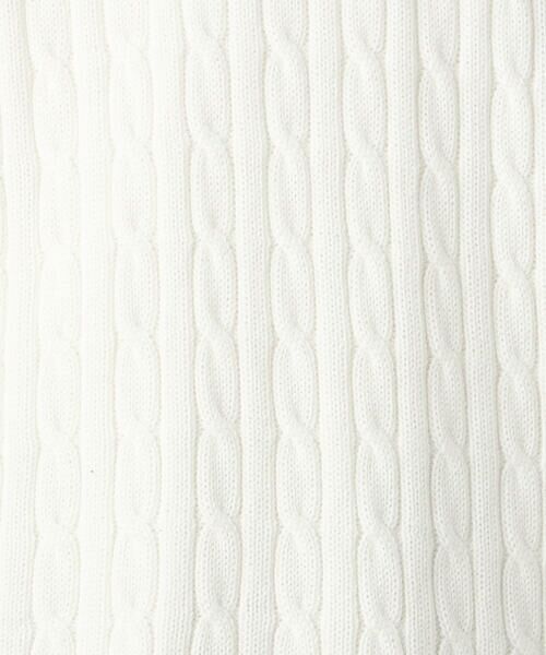 COMME CA ISM / コムサイズム ニット・セーター | ケーブル柄 クルーネックプルオーバー | 詳細4