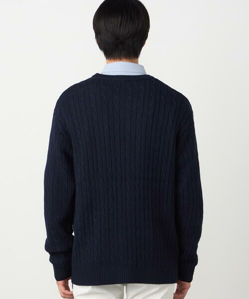 COMME CA ISM / コムサイズム ニット・セーター | ケーブル柄 クルーネックプルオーバー | 詳細11