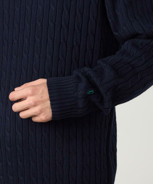 COMME CA ISM / コムサイズム ニット・セーター | ケーブル柄 クルーネックプルオーバー | 詳細13