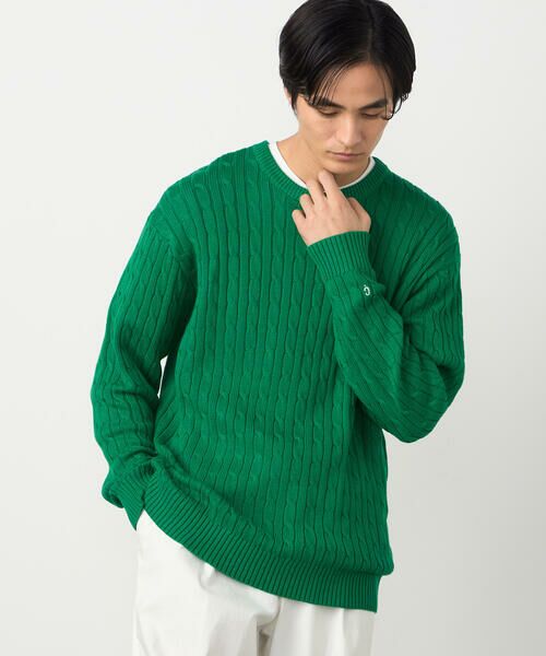 COMME CA ISM / コムサイズム ニット・セーター | ケーブル柄 クルーネックプルオーバー | 詳細22