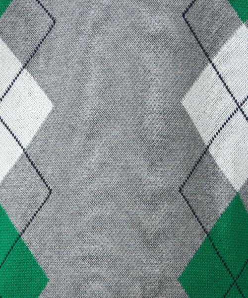COMME CA ISM / コムサイズム ニット・セーター | アーガイル柄 クルーネックプルオーバー | 詳細10