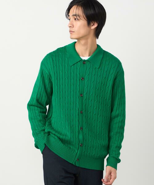 COMME CA ISM / コムサイズム カーディガン・ボレロ | ケーブル柄 カーディガン | 詳細15