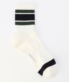 COMME CA ISM / コムサイズム ソックス | 裏パイル ラインボーダー柄 ソックス