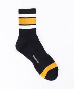 COMME CA ISM / コムサイズム ソックス | 裏パイル ラインボーダー柄 ソックス