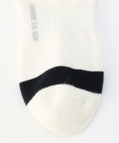 COMME CA ISM / コムサイズム ソックス | 裏パイル ラインボーダー柄 ソックス | 詳細3