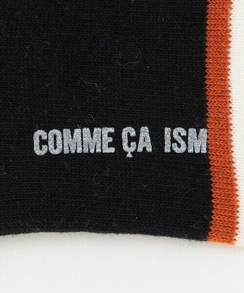COMME CA ISM / コムサイズム ソックス | パネルボーダー柄 アンクル ソックス | 詳細3