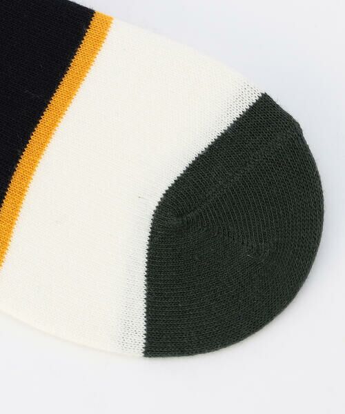 COMME CA ISM / コムサイズム ソックス | パネルボーダー柄 アンクル ソックス | 詳細5