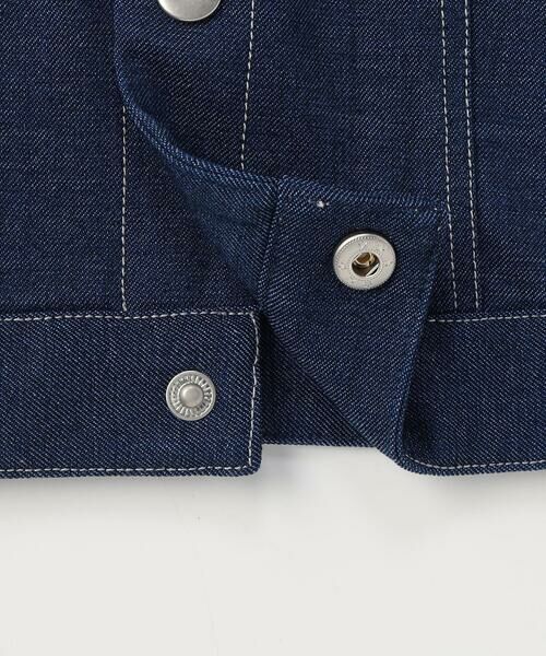 COMME CA ISM / コムサイズム ブルゾン | デニムライクストレッチ フード付き Gジャン | 詳細12