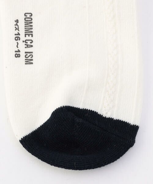 COMME CA ISM / コムサイズム ソックス | ラウンドロゴ刺繍 クルーソックス | 詳細4