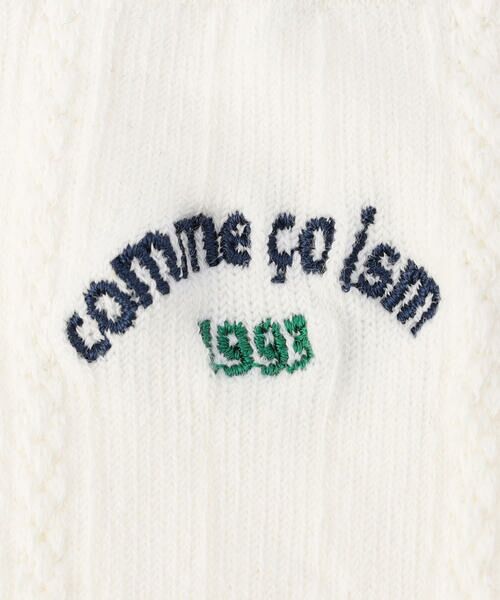 COMME CA ISM / コムサイズム ソックス | ラウンドロゴ刺繍 クルーソックス | 詳細7