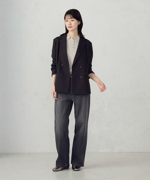 COMME CA ISM / コムサイズム テーラードジャケット | 【ＵＶカット・吸汗速乾・接触冷感】kireri ポリエステルストレッチドライツイル ダブルブレストテーラードジャケット/セットアップ対応 | 詳細5