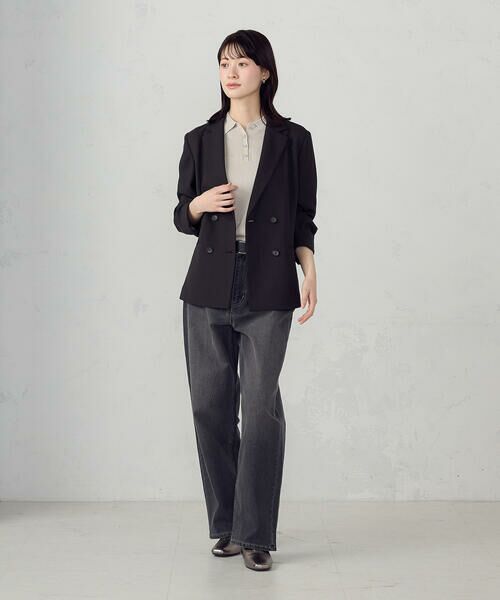COMME CA ISM / コムサイズム テーラードジャケット | 【ＵＶカット・吸汗速乾・接触冷感】kireri ポリエステルストレッチドライツイル ダブルブレストテーラードジャケット/セットアップ対応 | 詳細6