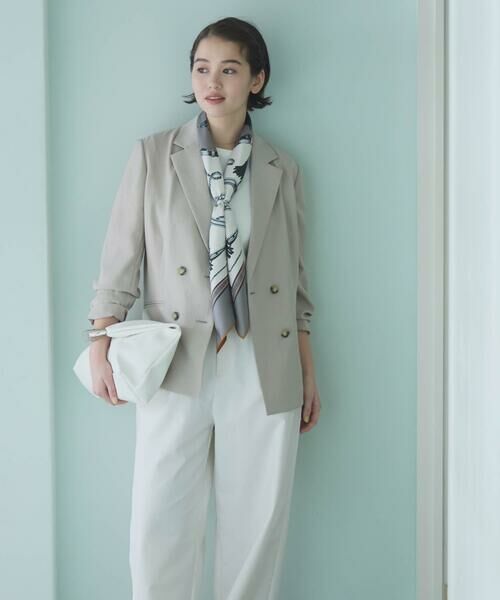 COMME CA ISM / コムサイズム テーラードジャケット | 【ＵＶカット・吸汗速乾・接触冷感】kireri ポリエステルストレッチドライツイル ダブルブレストテーラードジャケット/セットアップ対応 | 詳細12