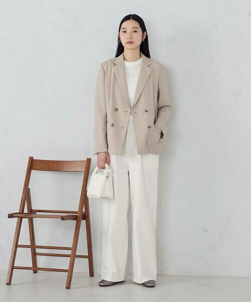 COMME CA ISM / コムサイズム テーラードジャケット | 【ＵＶカット・吸汗速乾・接触冷感】kireri ポリエステルストレッチドライツイル ダブルブレストテーラードジャケット/セットアップ対応 | 詳細14