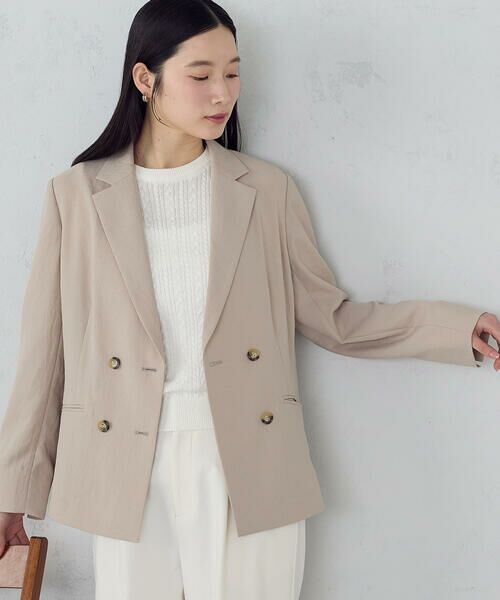 COMME CA ISM / コムサイズム テーラードジャケット | 【ＵＶカット・吸汗速乾・接触冷感】kireri ポリエステルストレッチドライツイル ダブルブレストテーラードジャケット/セットアップ対応 | 詳細19