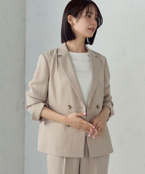 COMME CA ISM / コムサイズム テーラードジャケット | 【ＵＶカット・吸汗速乾・接触冷感】kireri ポリエステルストレッチドライツイル ダブルブレストテーラードジャケット/セットアップ対応 | 詳細21