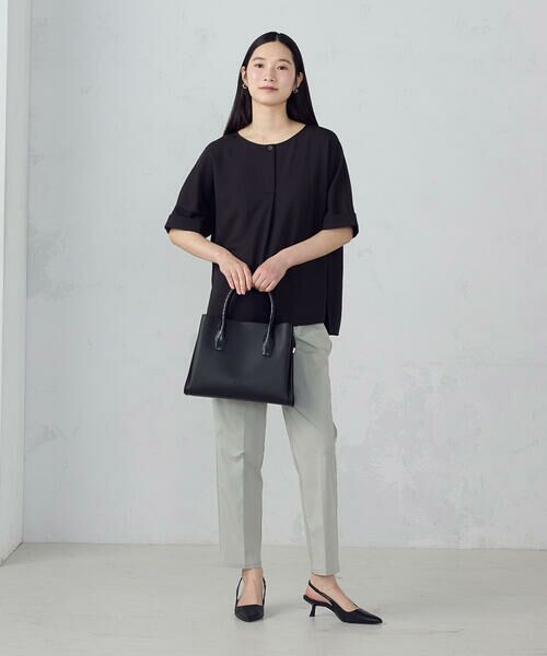COMME CA ISM / コムサイズム シャツ・ブラウス | 【ＵＶカット・吸汗速乾・接触冷感】kireri ポリエステルストレッチドライツイル Tブラウス/セットアップ対応 | 詳細4