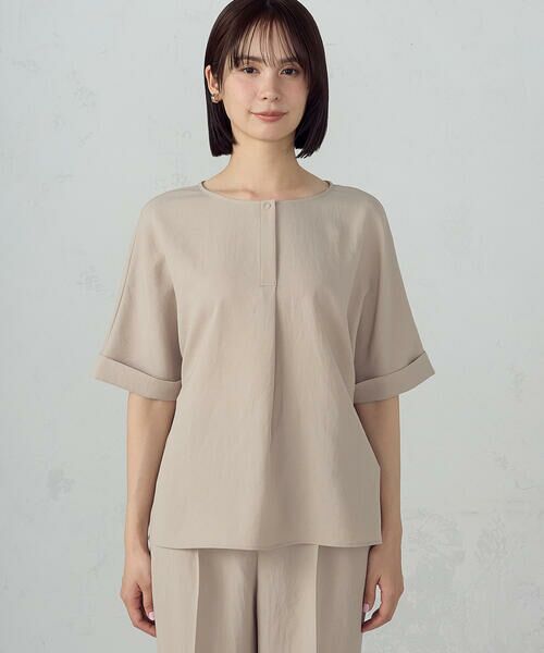 COMME CA ISM / コムサイズム シャツ・ブラウス | 【ＵＶカット・吸汗速乾・接触冷感】kireri ポリエステルストレッチドライツイル Tブラウス/セットアップ対応 | 詳細12
